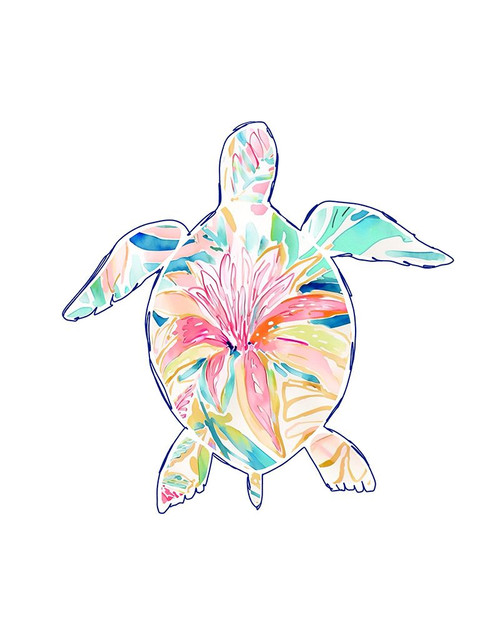 Turtle-Pastel Poster Print - Lisa Nohren