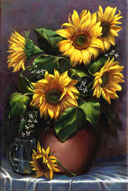 Sunflowers Poster Print by Shiva (22 x 32) - Item # PAISHV713