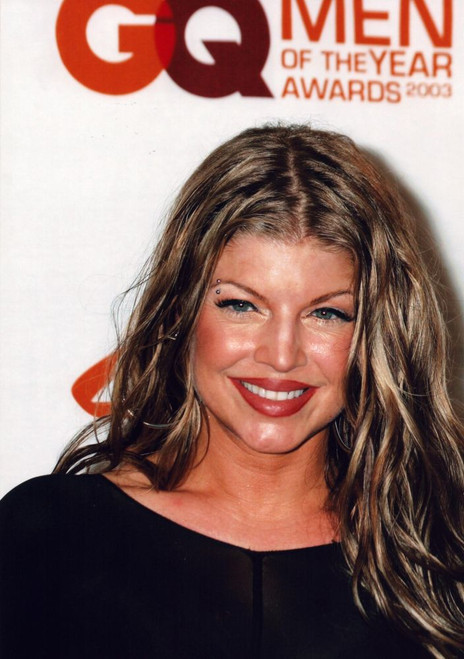 Fergie Closeup In Black Top Photo Print