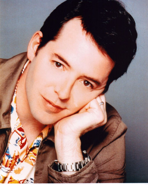 Matthew Broderick Brown Jacket Leaning On Hand Photo Print