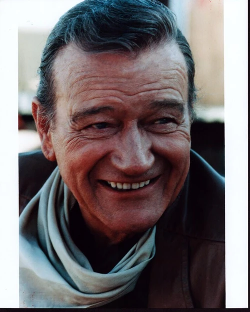 John Wayne Close Up Smiling Photo Print