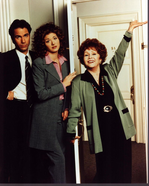 Eric Mccormack, Debra Messing And Debbie Reynolds Posed For Will & Grace Photo Print