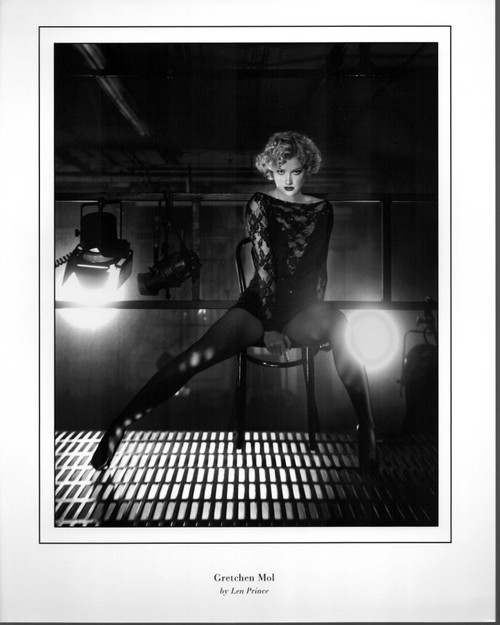 Gretchen Mol By Len Prince Black And White Photo Print