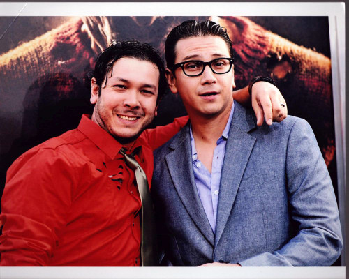 Brian Ronalds And Dean Ronalds At A Nightmare On Elm Street Premiere Photo Print