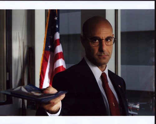 Stanley Tucci Handing Papers In The Terminal Photo Print