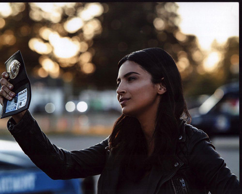 Floriana Lima Showing Badge In Supergirl Photo Print