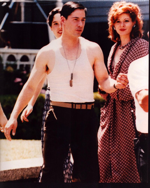 Keanu Reeves On Set Of A Walk In The Clouds Photo Print