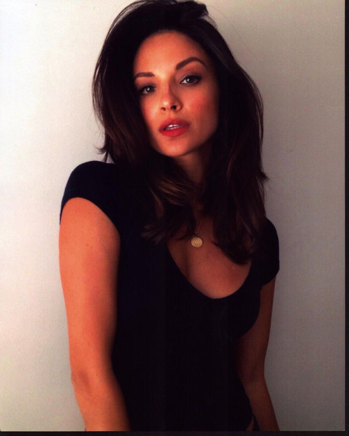 Floriana Lima Against Wall In Black Shirt Photo Print