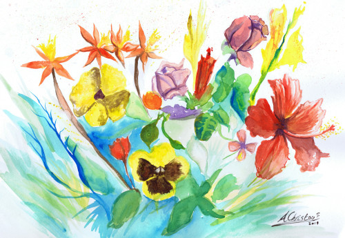 Floral Poster Print by Anthony Christou (24 x 36) - Item # PAIAC14003