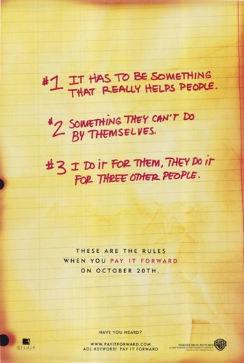Pay it Forward Movie Poster (11 x 17) - Item # MOV221799