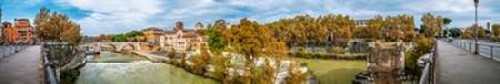 Tiber river through the city of Rome, Italy Poster Print by  Assaf Frank  (8 x 24) - Item # PDXAF20141111735PanoPPSMALL