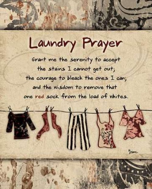 Laundry Prayer Solid Poster Print by  Diane Stimson  (8 x 10) - Item # PDXDSRC206A4aLARGE