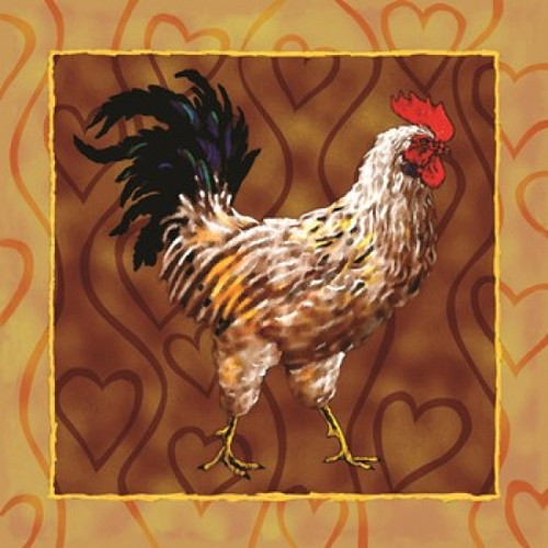 Rooster 2 Poster Print by Jeff Maraska (12 x 12) - Item # PAIJM012
