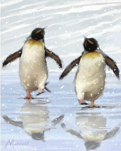 Dancing Penquins Poster Print by The Macneil Studio (16 x 20) - Item # PALMACSTU144497