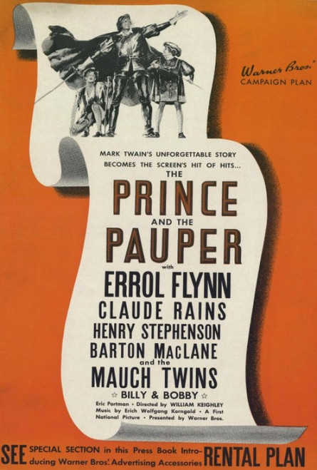 The Prince and the Pauper Movie Poster (27 x 40) - Item # MOVEH5394