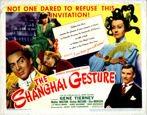 The Shanghai Gesture From Left Victor Mature Photo Print (10 x 8) - Item # EVCMCDSHGEEC005