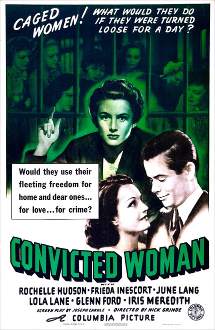 Convicted Woman From Top: Frieda Inescort Rochelle Hudson Glenn Ford 1940 Movie Poster Masterprint - Item # VAREVCMCDCOWOEC017H