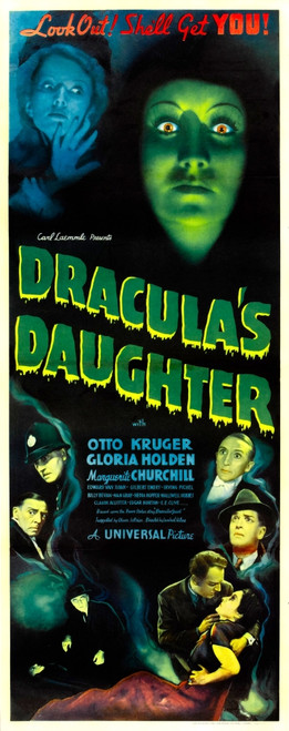 Dracula'S Daughter Top From Left: Marguerite Churchill Gloria Holden Bottom Left: Edgar Norton Bottom Right Center: Otto Kruger 1936 Movie Poster Masterprint - Item # VAREVCMMDDRDAEC006H