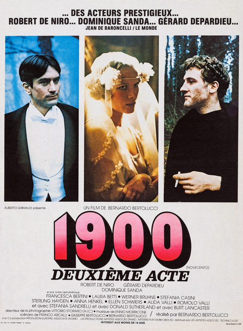 1900 French Poster Art From Left: Robert De Niro Dominique Sanda Gerard Depardieu 1976 Photo Print - Item # VAREVCMCDNINEEC217H