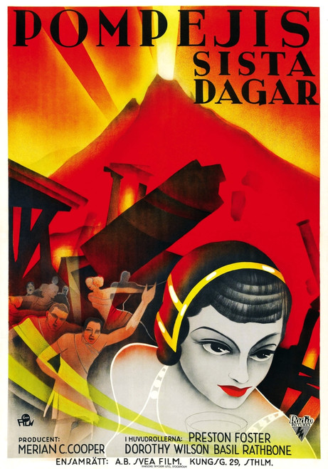 Last Days Of Pompeii Swedish Poster Art 1959 Movie Poster Masterprint - Item # VAREVCMCDLADAEC065H