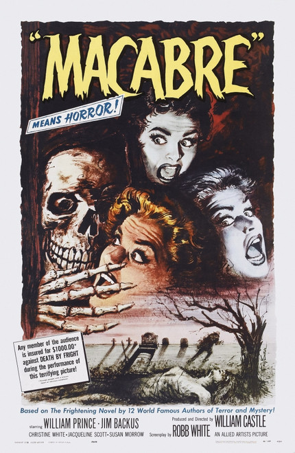 Macabre Us Poster Art 1958 Movie Poster Masterprint - Item # VAREVCM4DMACAEC007H