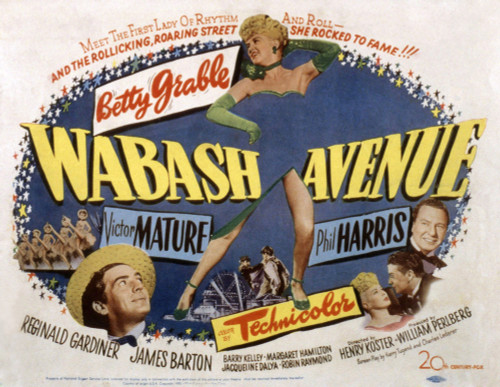 Wabash Avenue Betty Grable 1950 20Th Century Fox Tm & Copyright / Courtesy: Everett Collection Movie Poster Masterprint - Item # VAREVCMSDWAAVFE003H