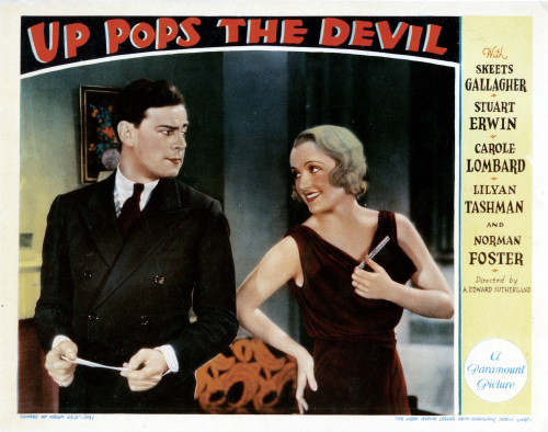 Up Pops The Devil From Left Norman Foster Carole Lombard 1931 Movie Poster Masterprint - Item # VAREVCMSDUPPOEC001H