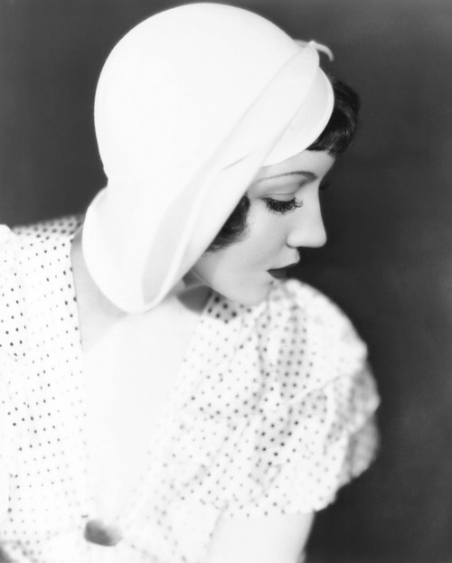 Claudette Colbert In Summer Hat Desighned By Jas. Hopkins 1934 Photo Print - Item # VAREVCPBDCLCOEC129H