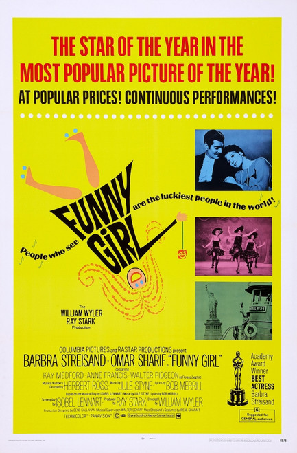 Funny Girl Movie Poster Masterprint - Item # VAREVCMCDFUGIEC018