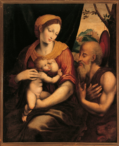 The Virgin And Child Adored By St Jerome Poster Print - Item # VAREVCMOND026VJ689H