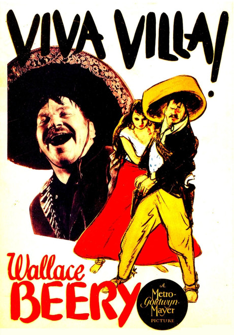 Viva Villa! Left And Far Right: Wallace Beery On Window Card 1934. Movie Poster Masterprint - Item # VAREVCMMDVIVIEC003H