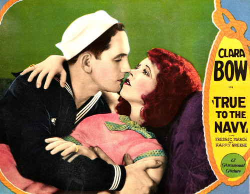 True To The Navy From Left: Fredric March Clara Bow; Lobby Card 1930. Movie Poster Masterprint - Item # VAREVCMCDTRTOEC031H