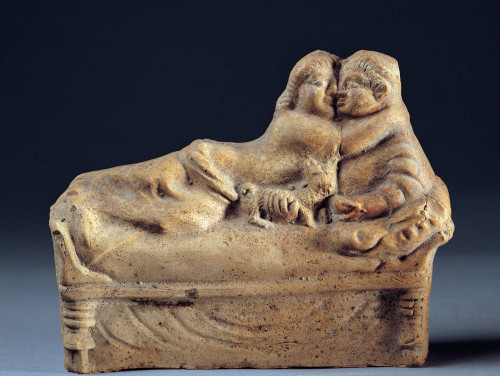 Unknown Artist Group With Couple Kissing On Kline 1St Century Terracotta Full Relief Italy Campania Naples National Archaeological Museum Everett CollectionMondadori Portfolio Poster Print - Item # VAREVCMOND031VJ087H