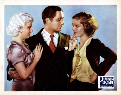 Platinum Blonde From Left Jean Harlow Robert Williams Loretta Young 1931 Movie Poster Masterprint - Item # VAREVCMSDPLBLEC001H