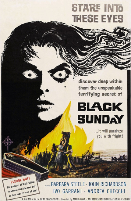 Black Sunday Barbara Steele One-Sheet Poster Art 1960. Movie Poster Masterprint - Item # VAREVCMMDBLSUEC001H
