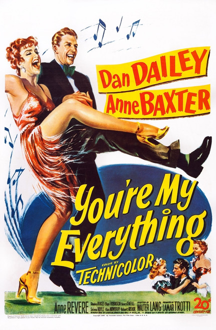 You'Re My Everything From Left: Anne Baxter Dan Dailey 1949 Tm And Copyright ??20Th Century Fox Film Corp. All Rights Reserved./Courtesy Everett Collection Movie Poster Masterprint - Item # VAREVCMMDYOMYFE001H