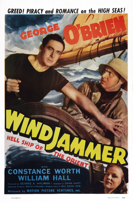 Windjammer Poster Art L-R: George O'Brien Gavin Gordon Constance Worth 1937. Movie Poster Masterprint - Item # VAREVCMCDWINDEC044H