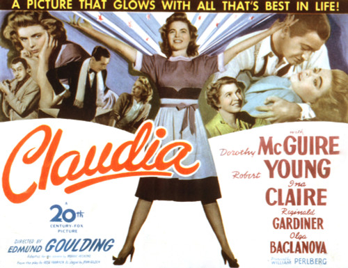 Claudia Dorothy Mcguire Robert Young Reginald Gardiner Ina Claire 1943 Tm And Copyright ??20Th Century Fox Film Corp. All Rights Reserved / Courtesy: Everett Collection. Movie Poster Masterprint - Item # VAREVCMSDCLAUFE003H