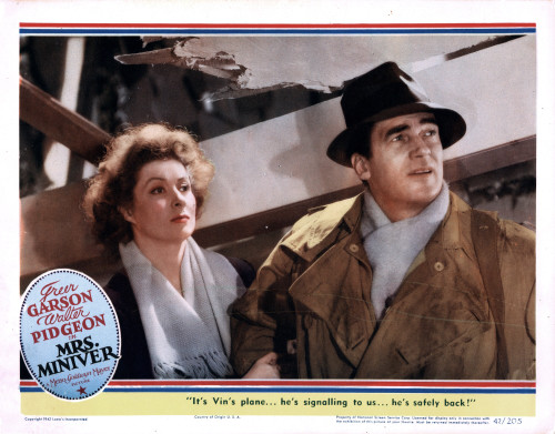 Mrs. Miniver From Left Greer Garson Walter Pidgeon 1942 Movie Poster Masterprint - Item # VAREVCMCDMRMIEC013H