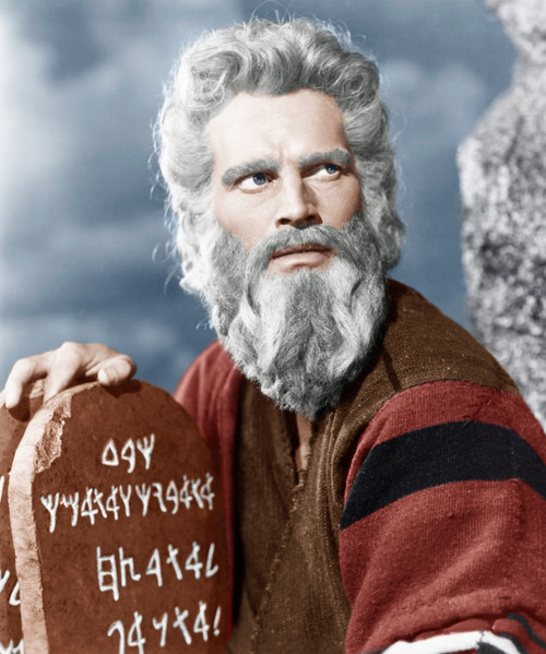 The Ten Commandments Charlton Heston 1956 Photo Print - Item # VAREVCM8DTECOEC024H
