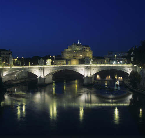 View Of Vittorio Emanuele Ii Bridge And Castel Sant'Angelo Poster Print - Item # VAREVCMOND076VJ911H