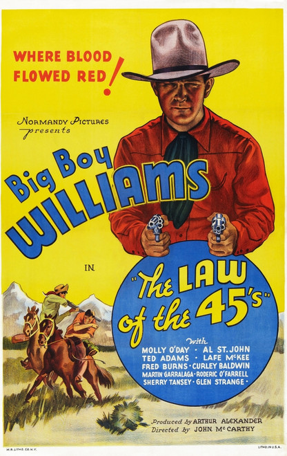 The Law Of The 45'S Us Poster Art Guinn 'Big Boy' Williams 1935. Movie Poster Masterprint - Item # VAREVCMCDLAOFEC187H