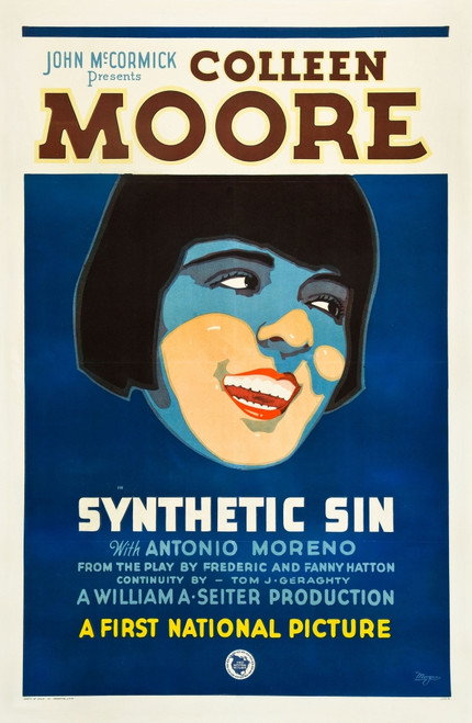 Synthetic Sin Colleen Moore On Poster Art 1929. Movie Poster Masterprint - Item # VAREVCMCDSYSIEC003H