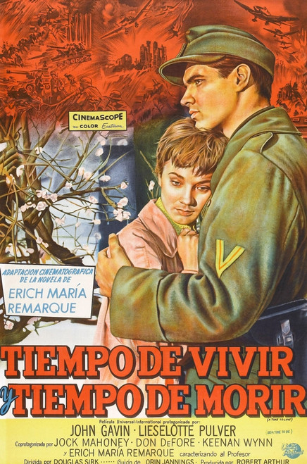 A Time To Love And A Time To Die L-R: Lilo Pulver John Gavin On Argentinian Poster Art 1958 Movie Poster Masterprint - Item # VAREVCMCDTITOEC005H