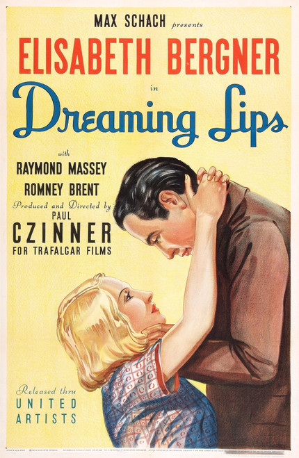 Dreaming Lips Us Poster Art From Left: Elisabeth Bergner Raymond Massey 1937 Movie Poster Masterprint - Item # VAREVCMCDDRLIEC003H