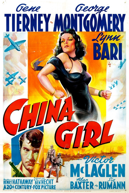 China Girl Gene Tierney George Montgomery 1942 Tm And Copyright ??20Th Century Fox Film Corp. All Rights Reserved/Courtesy Everett Collection Movie Poster Masterprint - Item # VAREVCMMDCHGIFE001H