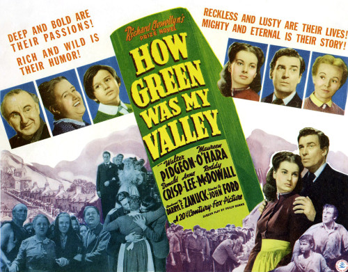 How Green Was My Valley Maureen O'Hara Walter Pidgeon Donald Crisp Sara Allgood Roddy Mcdowall Anna Lee 1941 Tm And Copyright ??20Th Century-Fox Film Corp. All Rights Reserved Movie Poster Masterprint - Item # VAREVCMSDHOGRFE003H