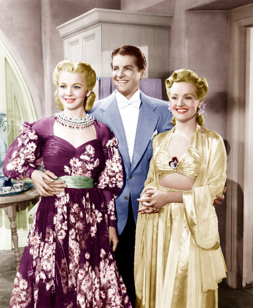 Moon Over Miami From Left: Carole Landis Robert Cummings Betty Grable 1941. ??20Th Century Fox- Film Corporation Tm & Copyright/ Courtesy: Everett Collection Photo Print - Item # VAREVCM8DMOOVFE002H