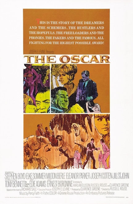 The Oscar Us Poster Art Top Left Inset: Ernest Borgnine; Top Right Inset: Tony Bennett Elke Sommer Joseph Cotten 1966 Movie Poster Masterprint - Item # VAREVCMCDOSCAEC016H