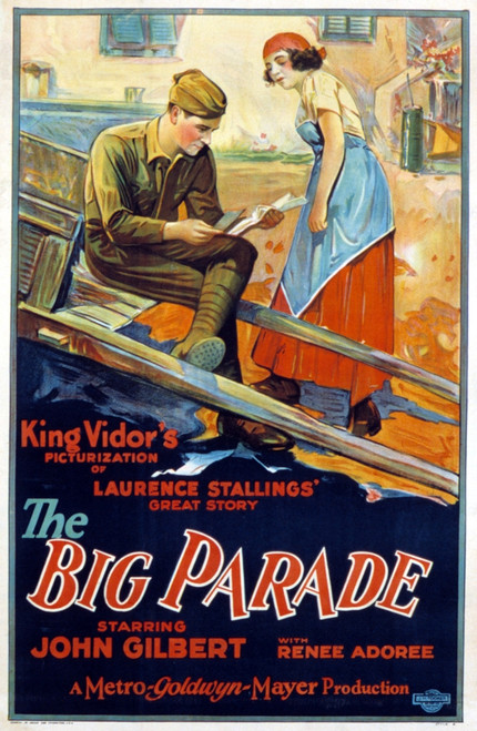 The Big Parade Us Poster John Gilbert Renee Adoree 1925. Movie Poster Masterprint - Item # VAREVCMSDBIPAEC001H